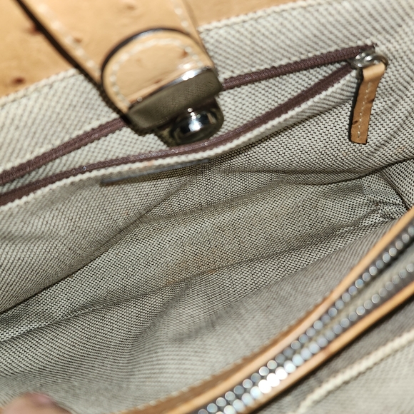 Vintage Dooney & Bourke Handbag & Bonus D&B Vintage Ostrich Leather Bag - Picture 12 of 17